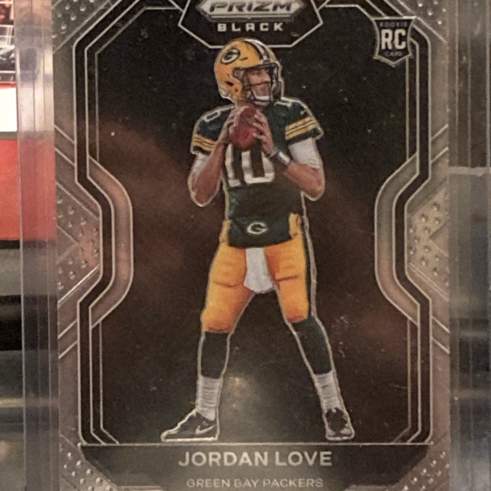 Panini black prizm chrome Jordan love